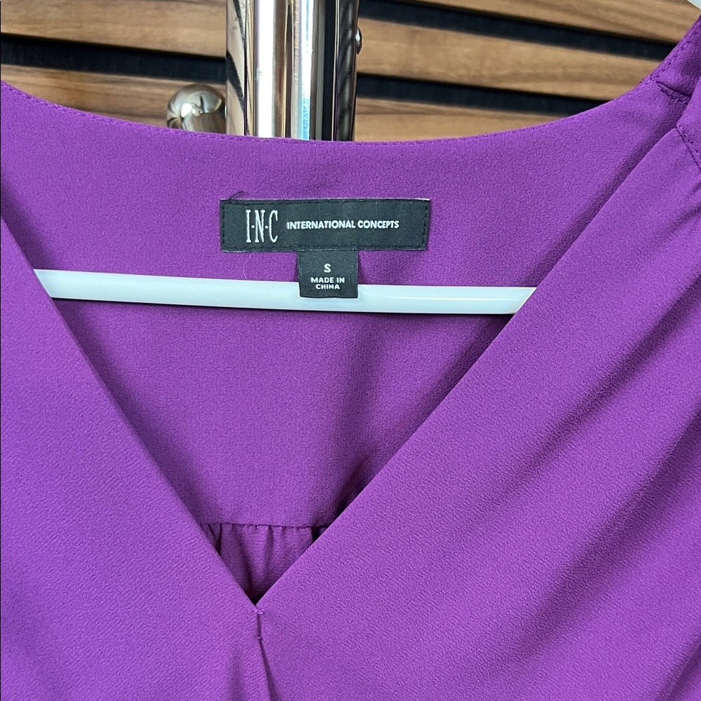 INC Purple Blouse - Picture 2 of 3